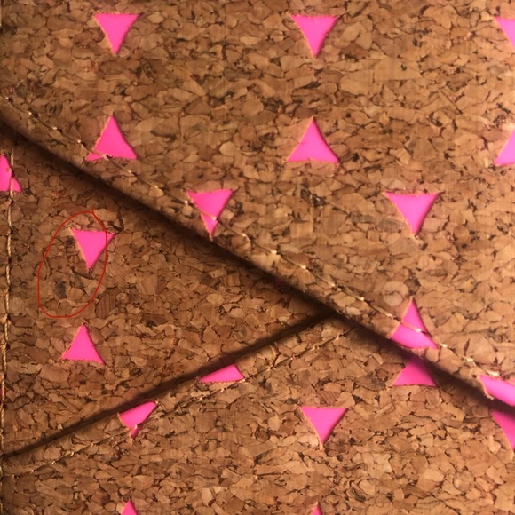 Francesca’s Trixi Cork Pink Envelope Wallet - Picture 8 of 16